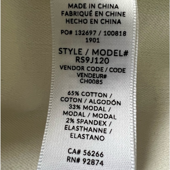 NWOT Splendid Jesse Mix Media Hooded Jacket Off White Size Small - Picture 13 of 13